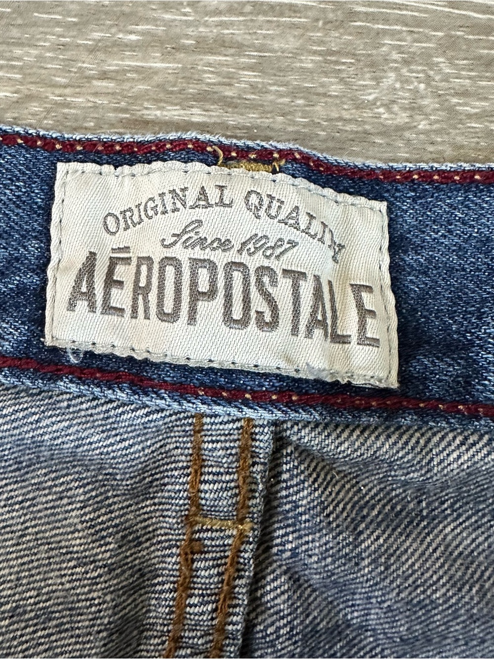 Men’s Y2K original boot cut dark wash Aeropostale jeans Sz 32x30 - Picture 6 of 7